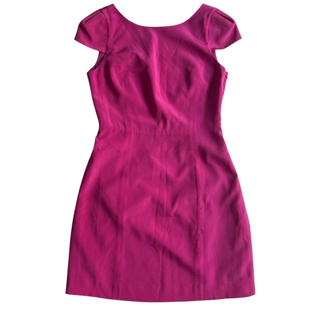 Tibi New York 100% Silk‎ Pink Mini Dress Sz 4 Open Back Cocktail Party Barbie